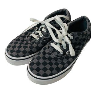 ☀️ VANS • Black Gray Checkered • Youth Size 2